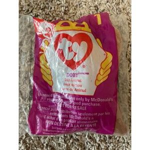 Ty Teenie Beanie Baby Doby The Doberman #1 McDonalds Happy Meal Toy 1998